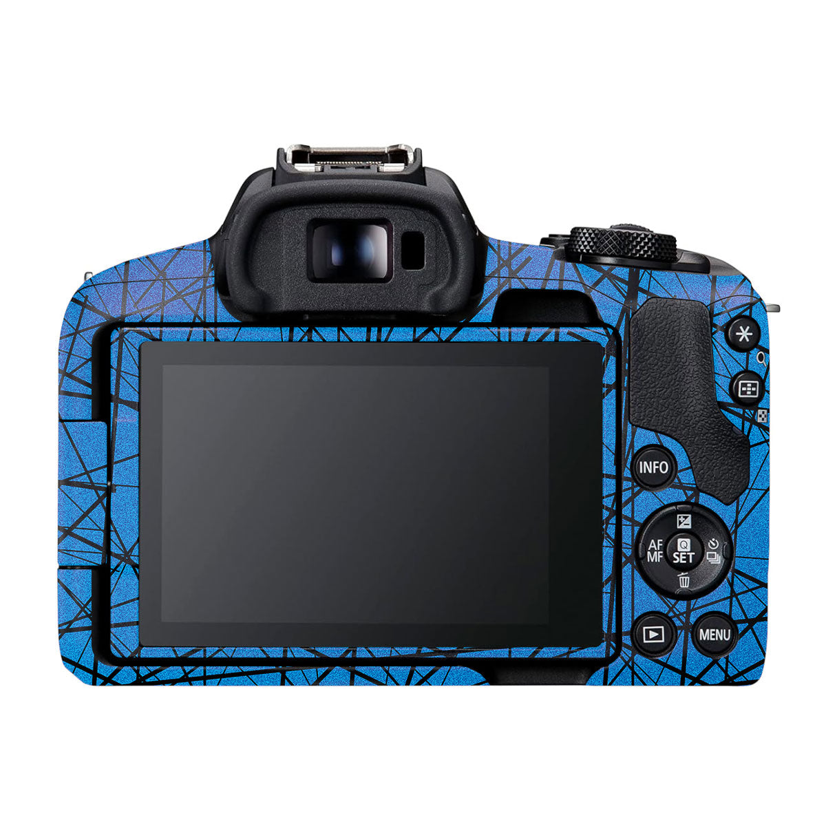 Textured Electric Blue Chaos Canon EOS R50 Camera Skin