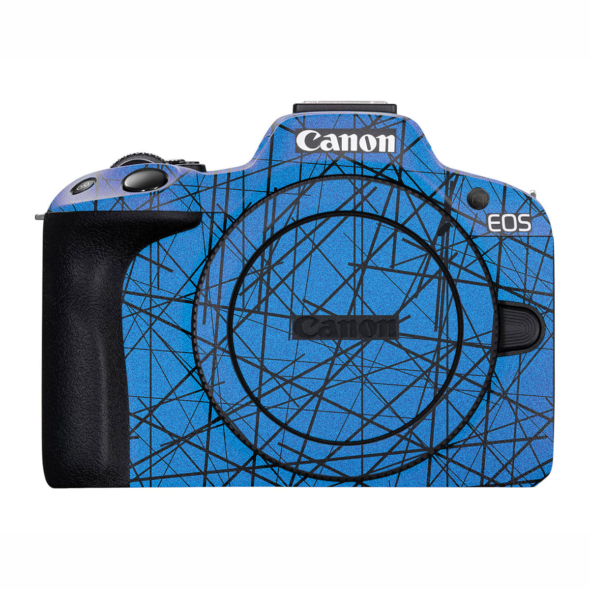 Textured Electric Blue Chaos Canon EOS R50 Camera Skin