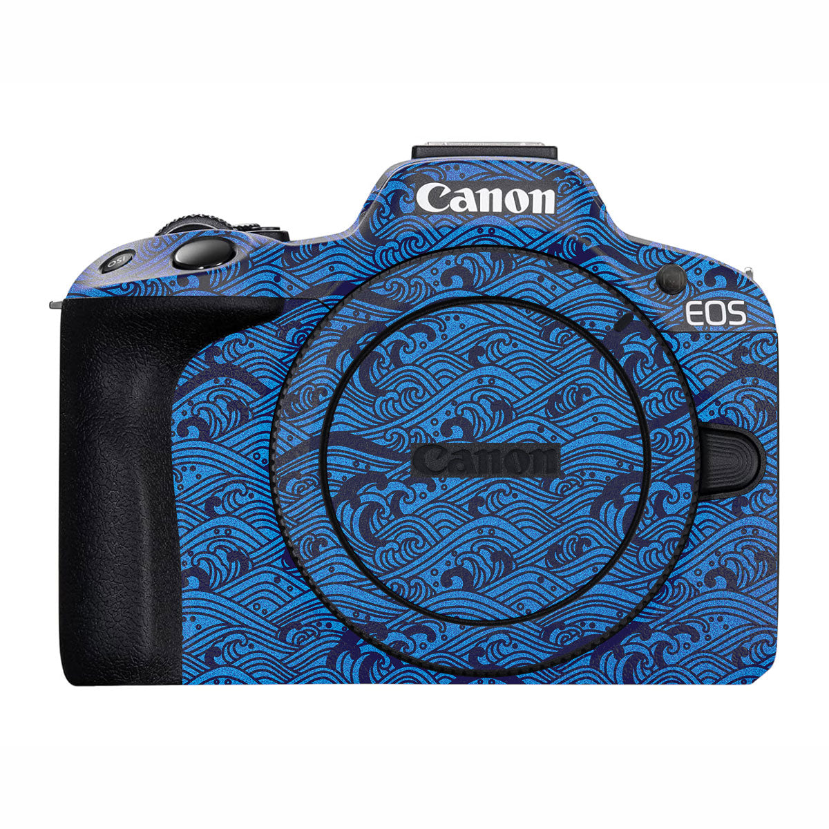 Textured Ocean Wave Blue Canon EOS R50 Camera Skin