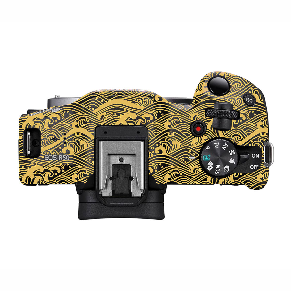 Textured Golden Tide Canon EOS R50 Camera Skin