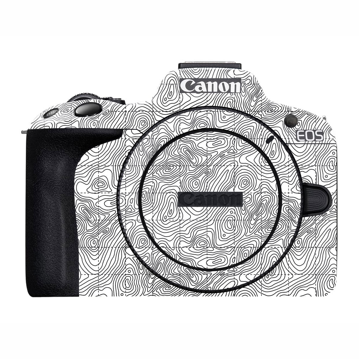 Textured Topo Flow Canon EOS R50 Camera Skin