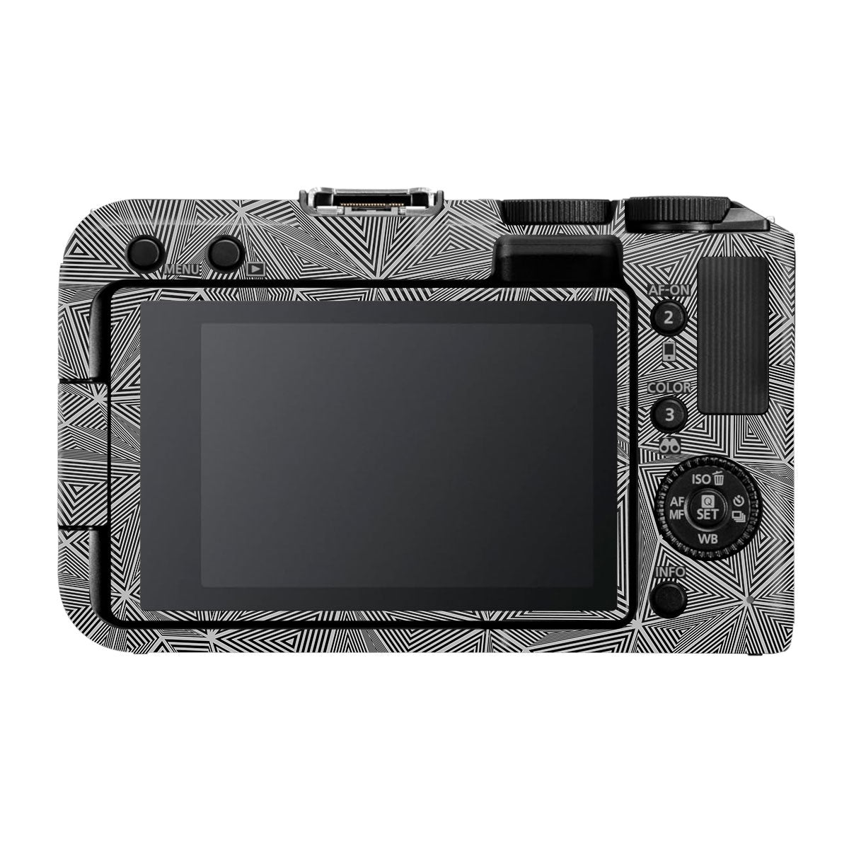 Textured Dark Prism Geometric Canon EOS R50V Camera Skin