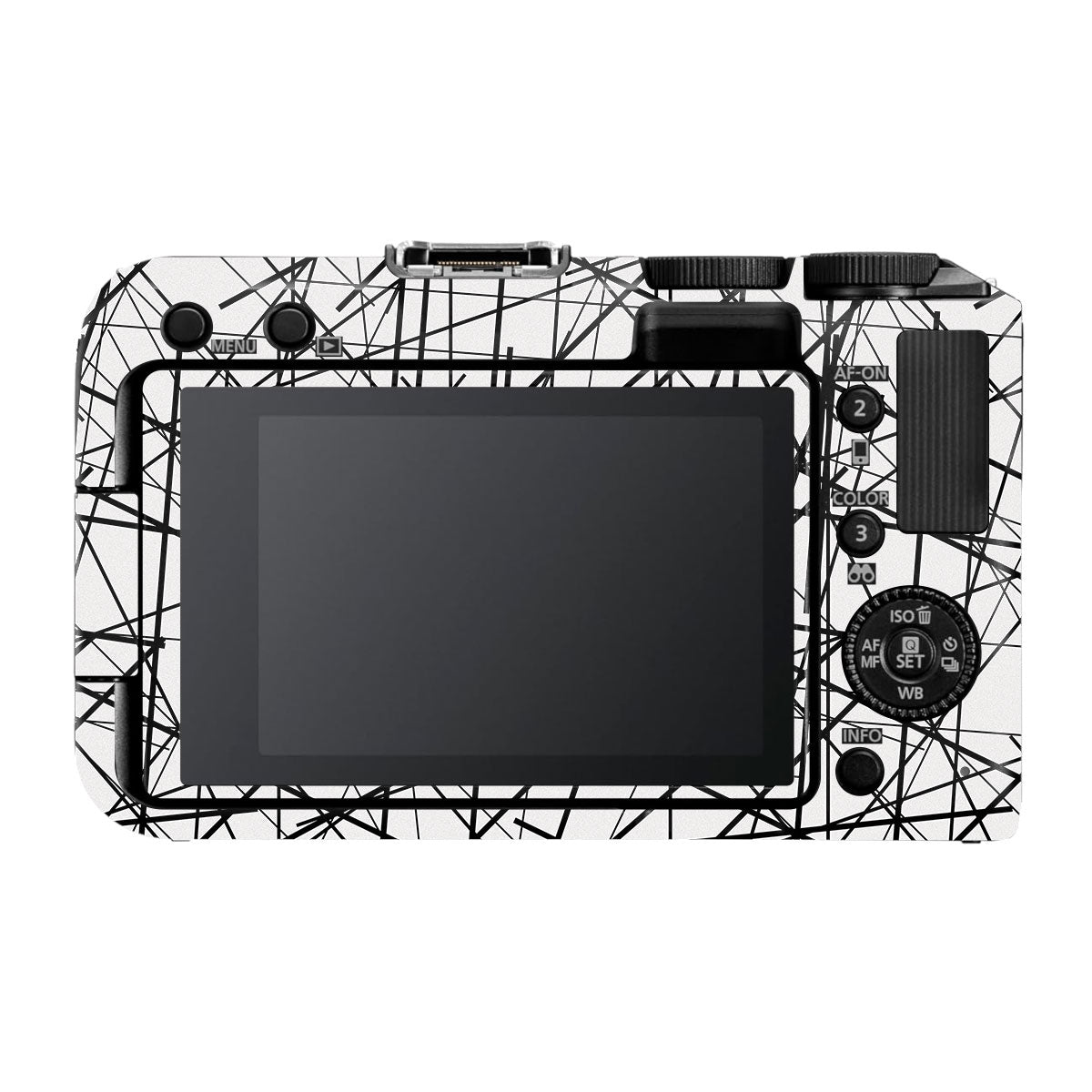 Textured White Chaos Line Canon EOS R50V Camera Skin