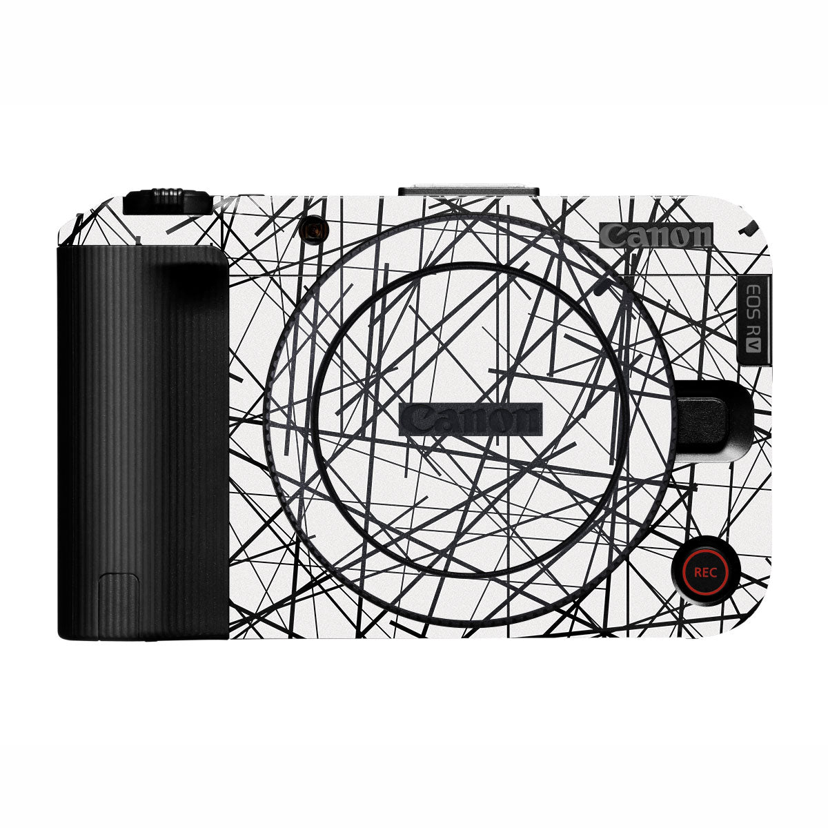 Textured White Chaos Line Canon EOS R50V Camera Skin