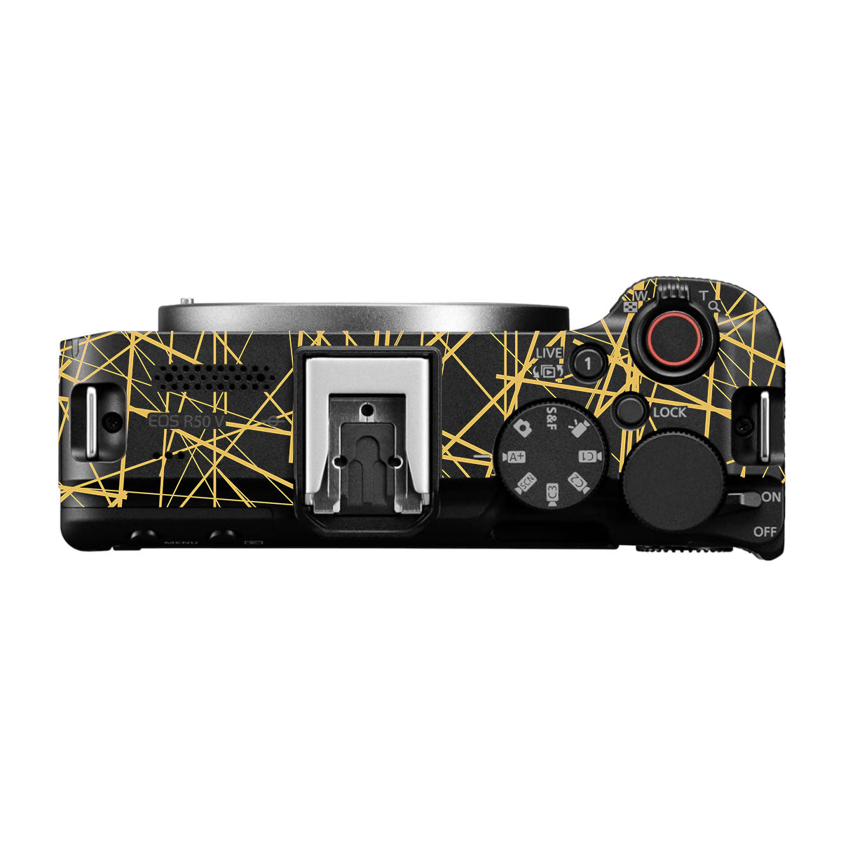 Textured Golden Web Canon EOS R50V Camera Skin
