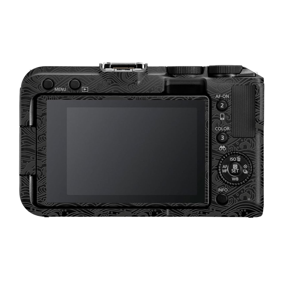 Textured Matte Charcoal Canon EOS R50V Camera Skin