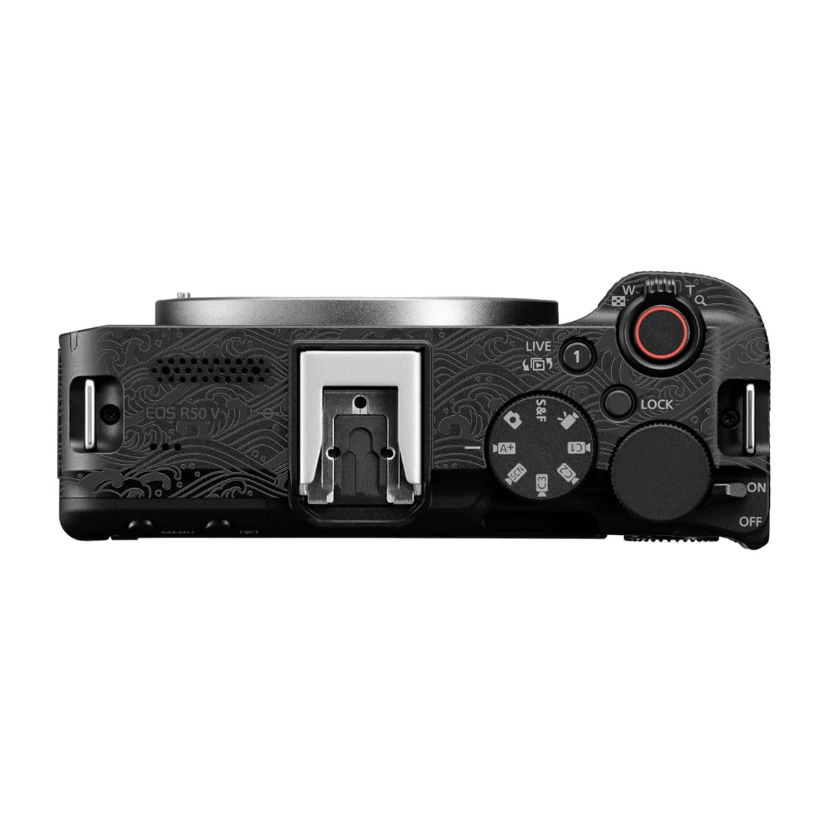 Textured Matte Charcoal Canon EOS R50V Camera Skin