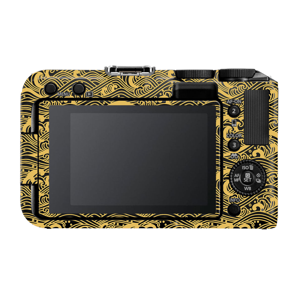 Textured Golden Tide Canon EOS R50V Camera Skin