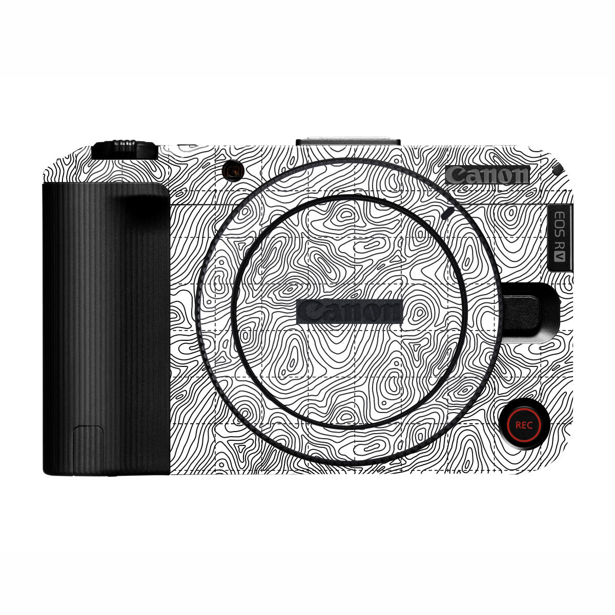 Textured Topo Flow Canon EOS R50V Camera Skin