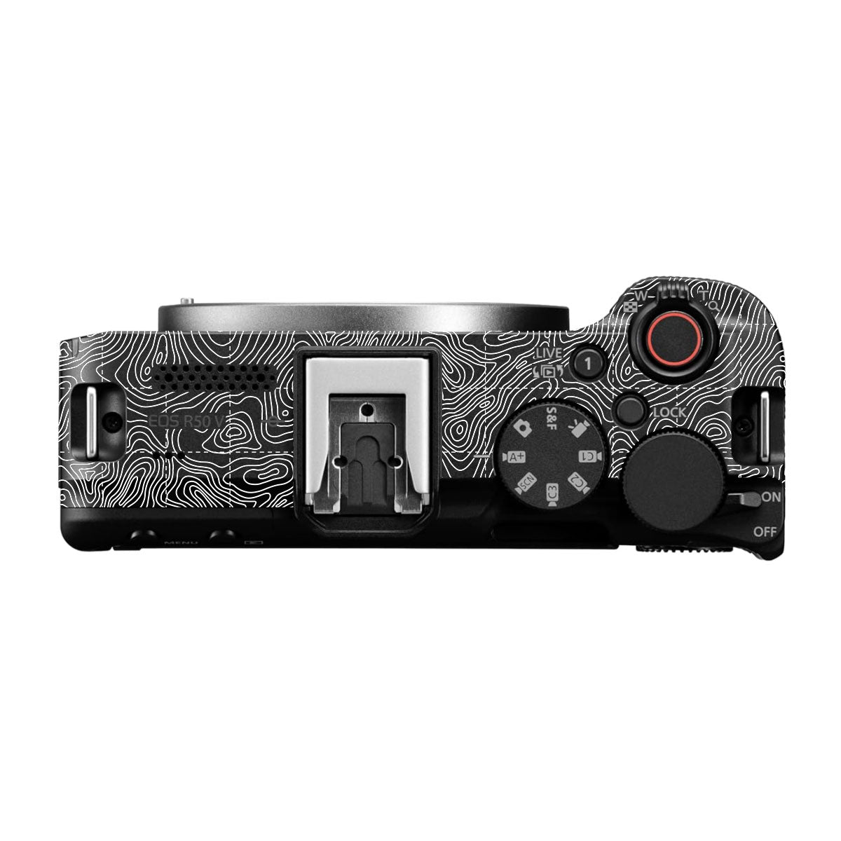 Textured Midnight Slate Canon EOS R50V Camera Skin