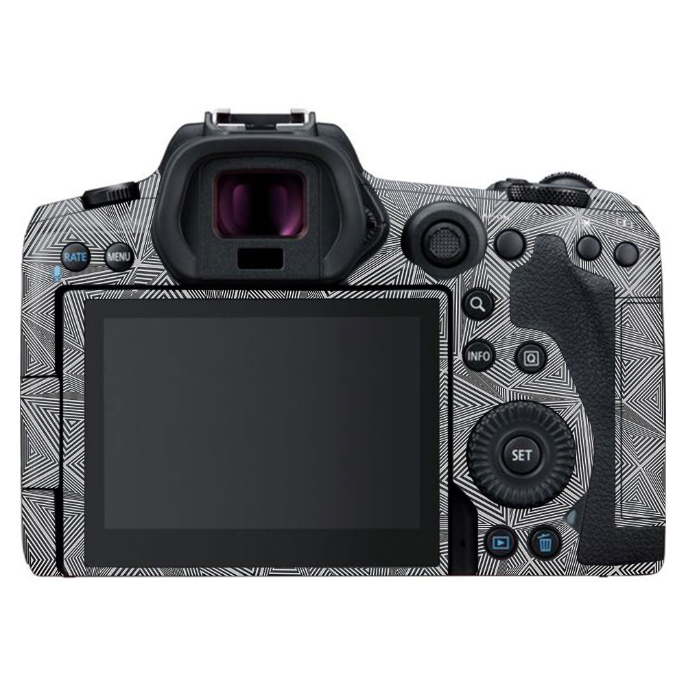 Textured Dark Prism Geometric Canon EOS R5 Camera Skin