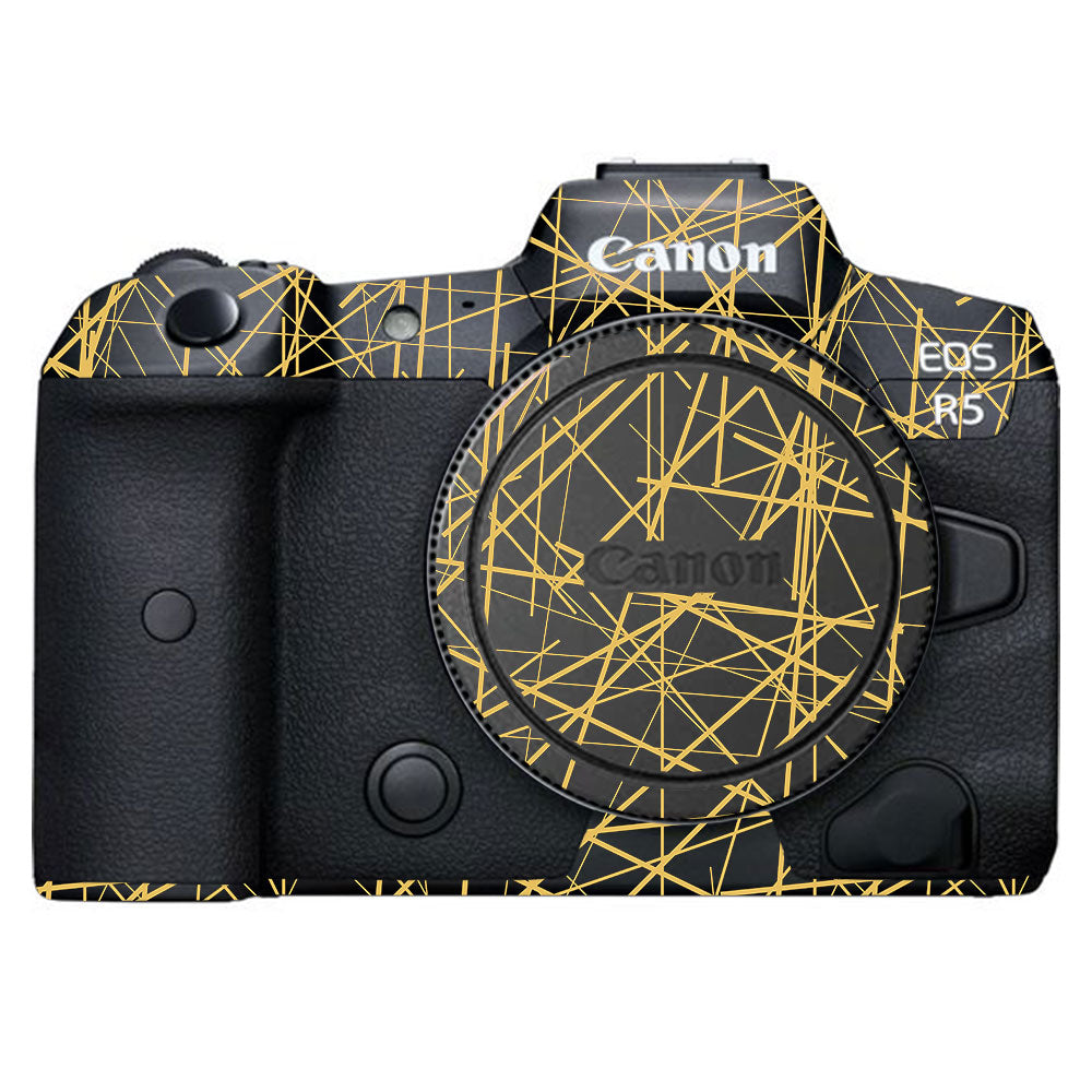 Textured Golden Web Canon EOS R5 Camera Skin