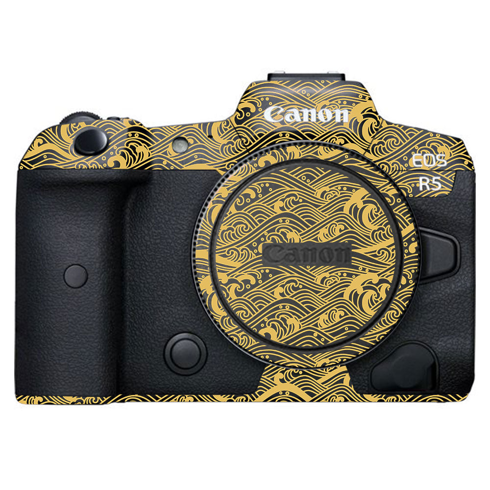 Textured Golden Tide Canon EOS R5 Camera Skin