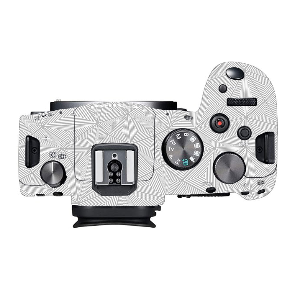 Textured Silver Prism Geometric Canon EOS R6 Mark I Camera Skin