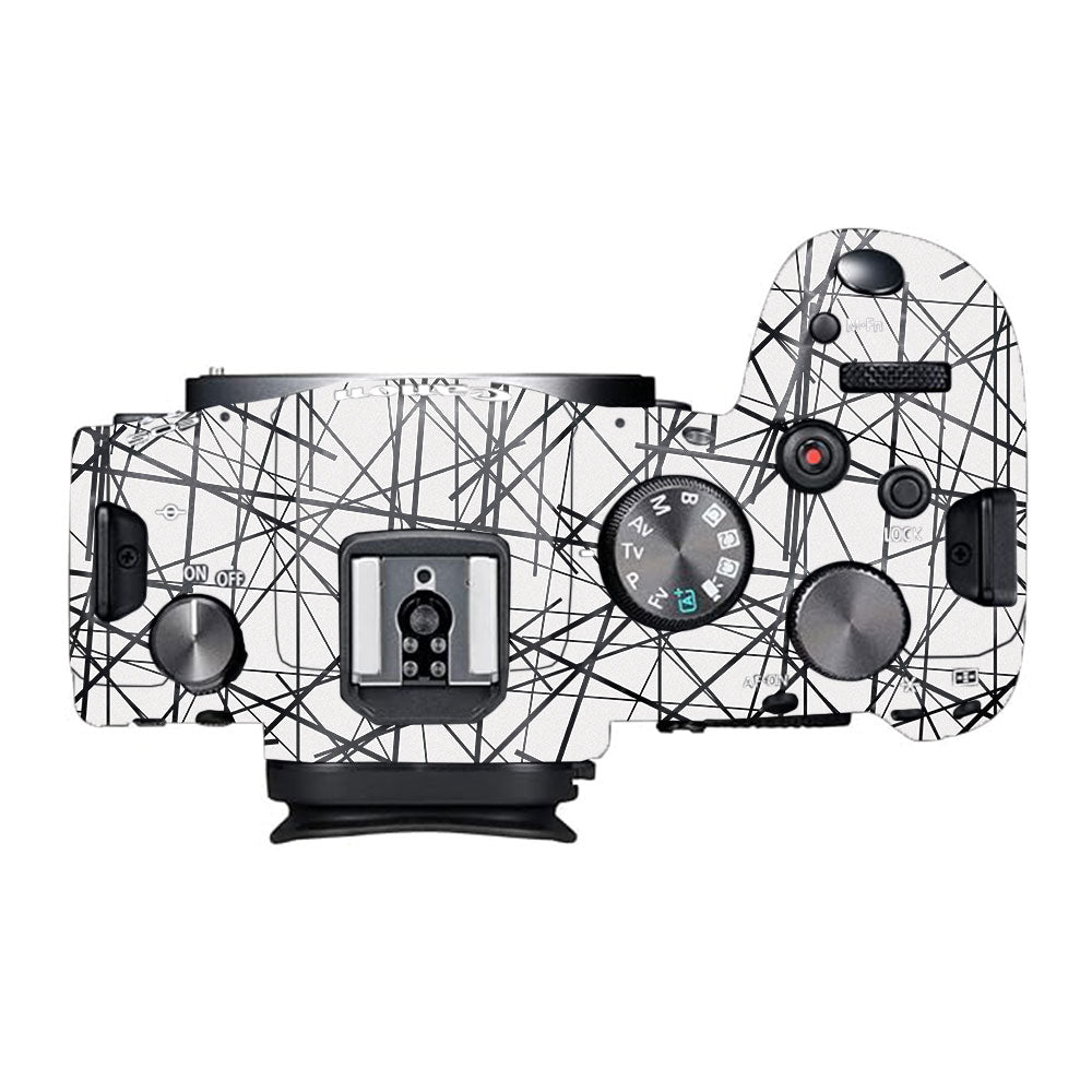 Textured White Chaos Line Canon EOS R6 Mark I Camera Skin