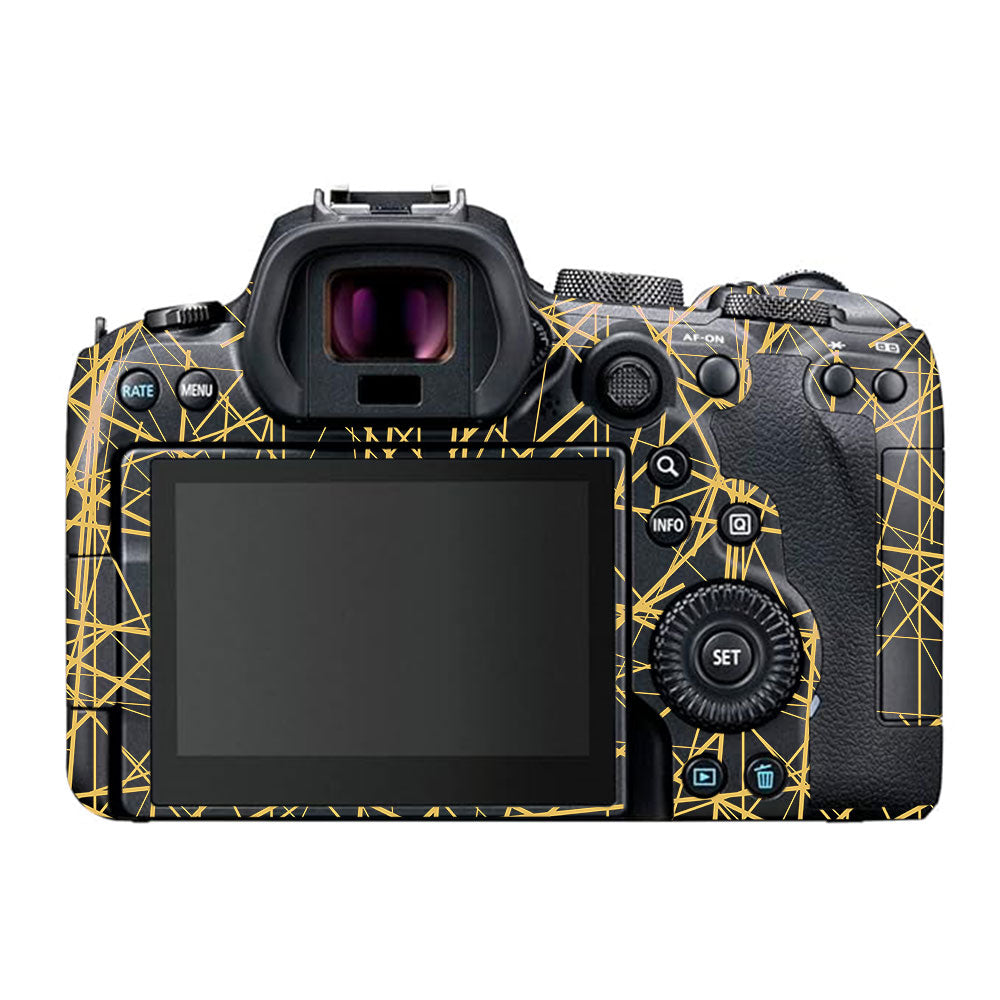 Textured Golden Web Canon EOS R6 Mark I Camera Skin