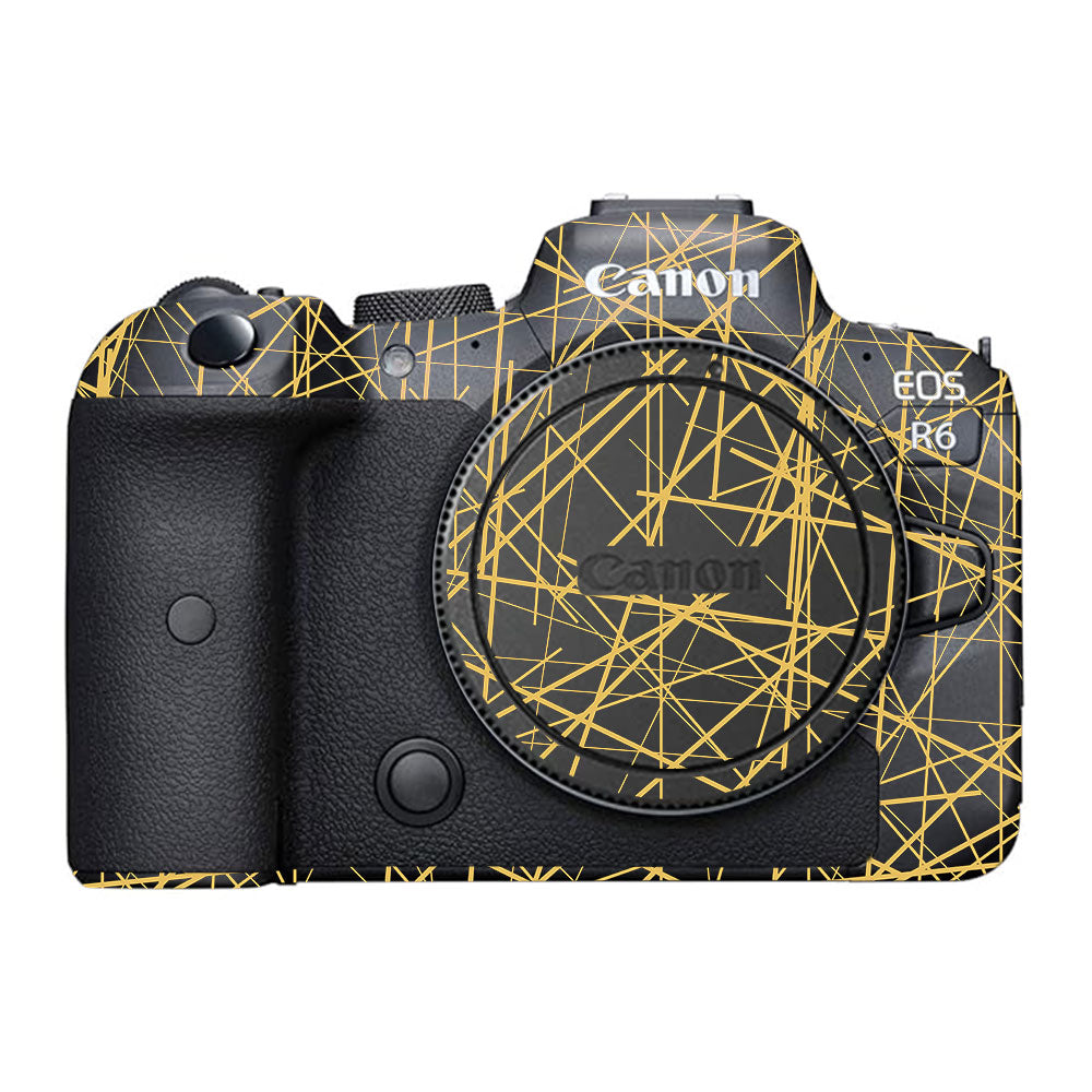 Textured Golden Web Canon EOS R6 Mark I Camera Skin