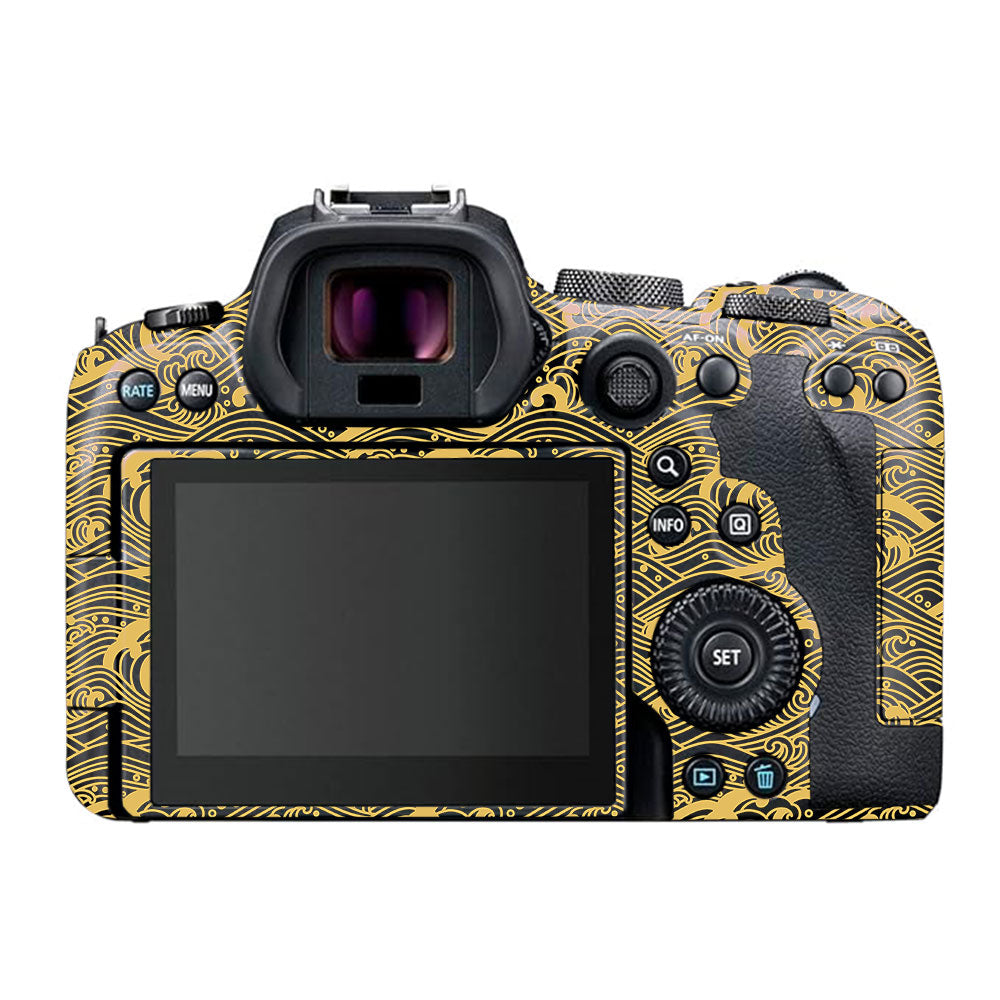 Textured Golden Tide Canon EOS R6 Mark I Camera Skin