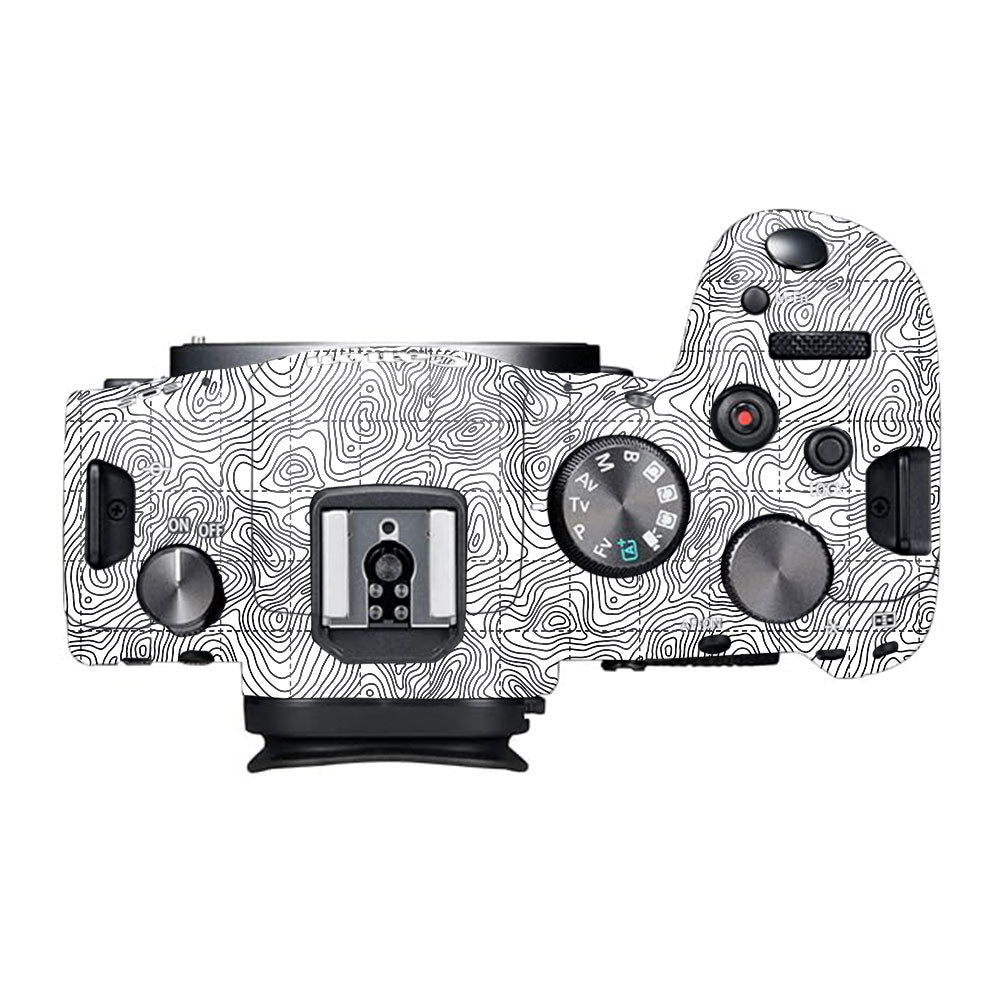 Textured Topo Flow Canon EOS R6 Mark I Camera Skin