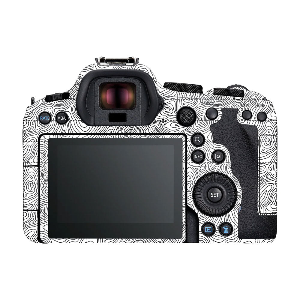 Textured Topo Flow Canon EOS R6 Mark II Camera Skin