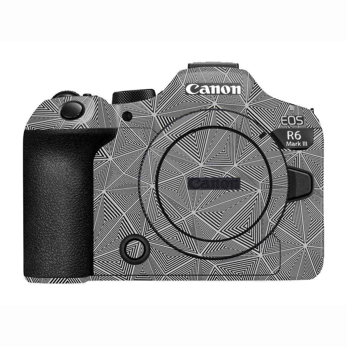 Textured Dark Prism Geometric Canon R6 Mark III Camera Skin