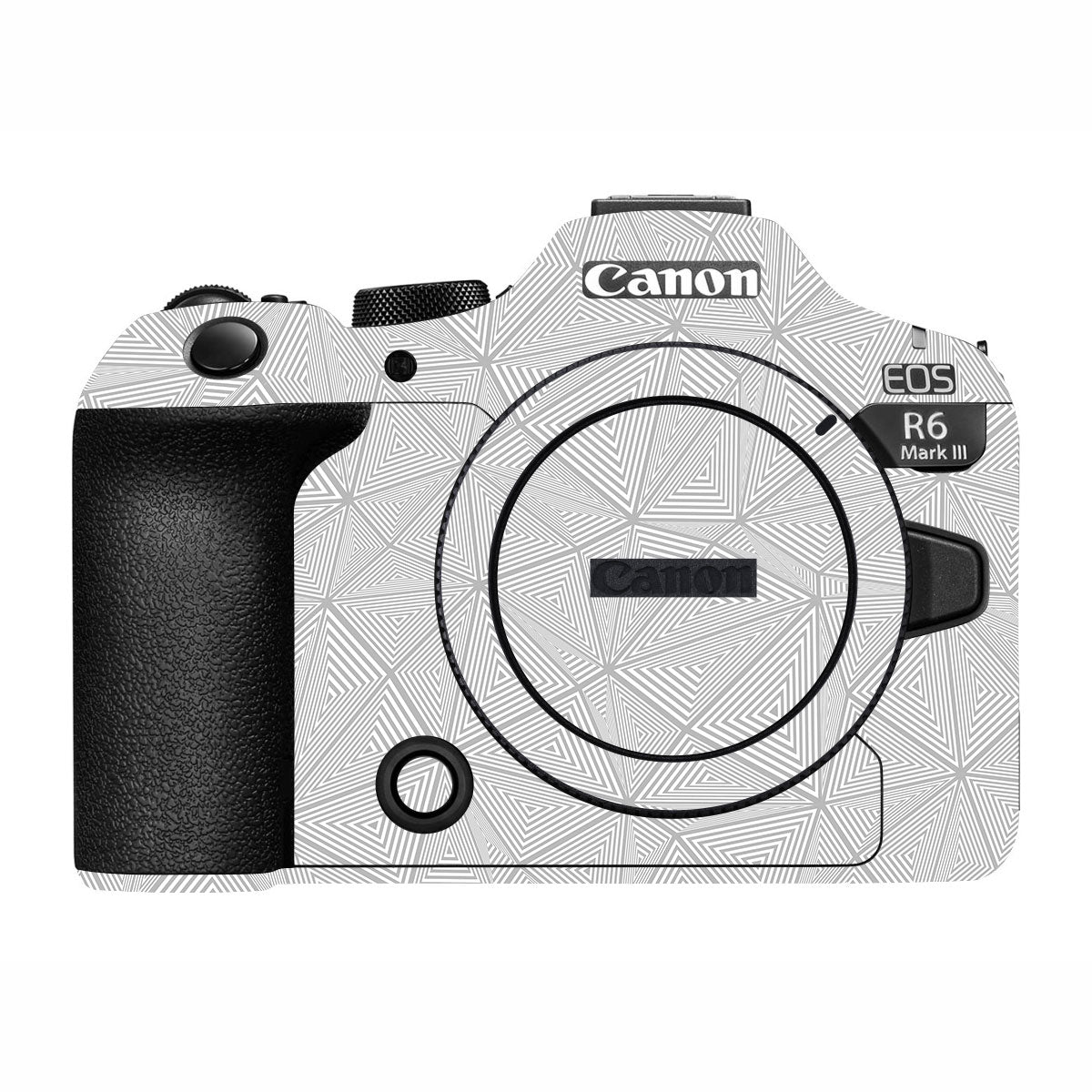 Textured Silver Prism Geometric Canon R6 Mark III Camera Skin