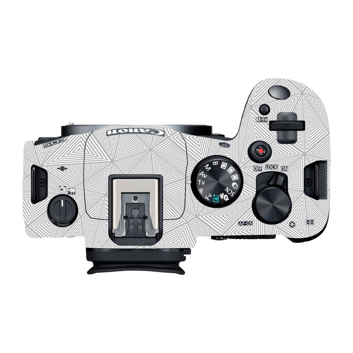 Textured Silver Prism Geometric Canon R6 Mark III Camera Skin