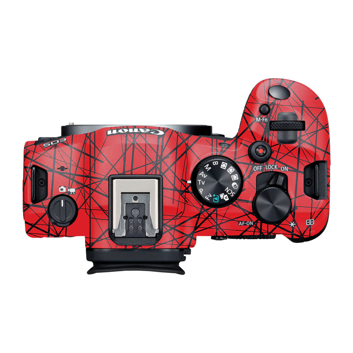Textured Red Chaos Line Canon R6 Mark III Camera Skin