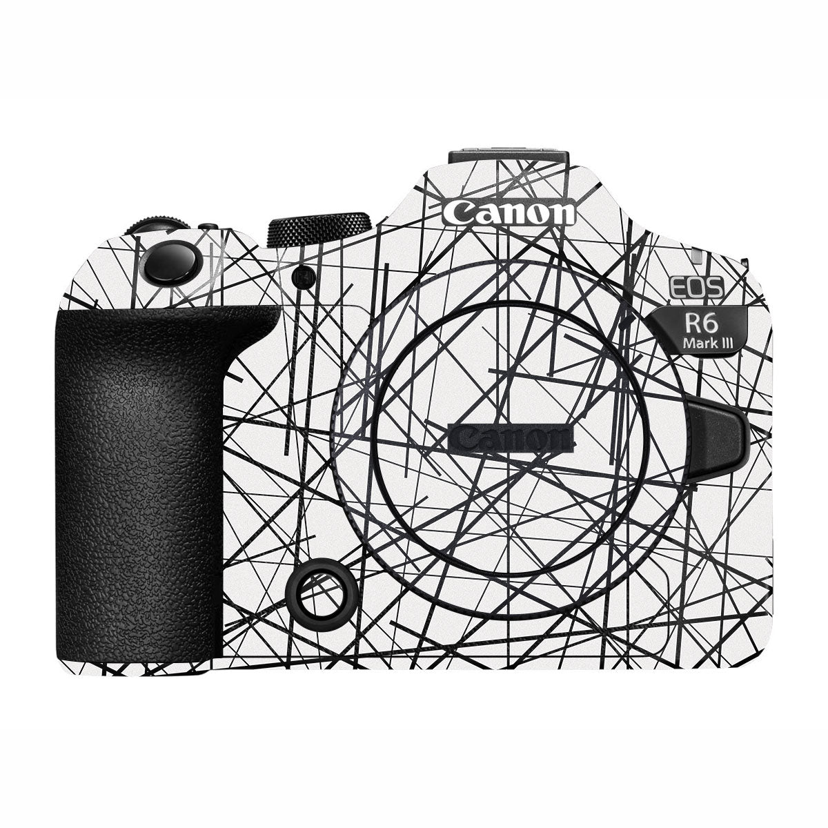 Textured White Chaos Line Canon R6 Mark III Camera Skin
