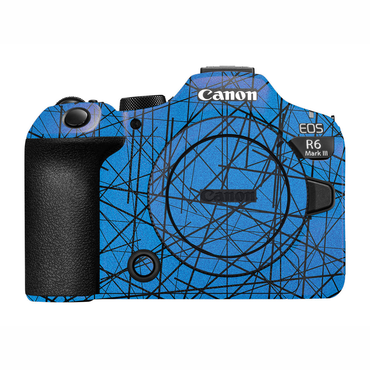 Textured Electric Blue Chaos Canon R6 Mark III Camera Skin