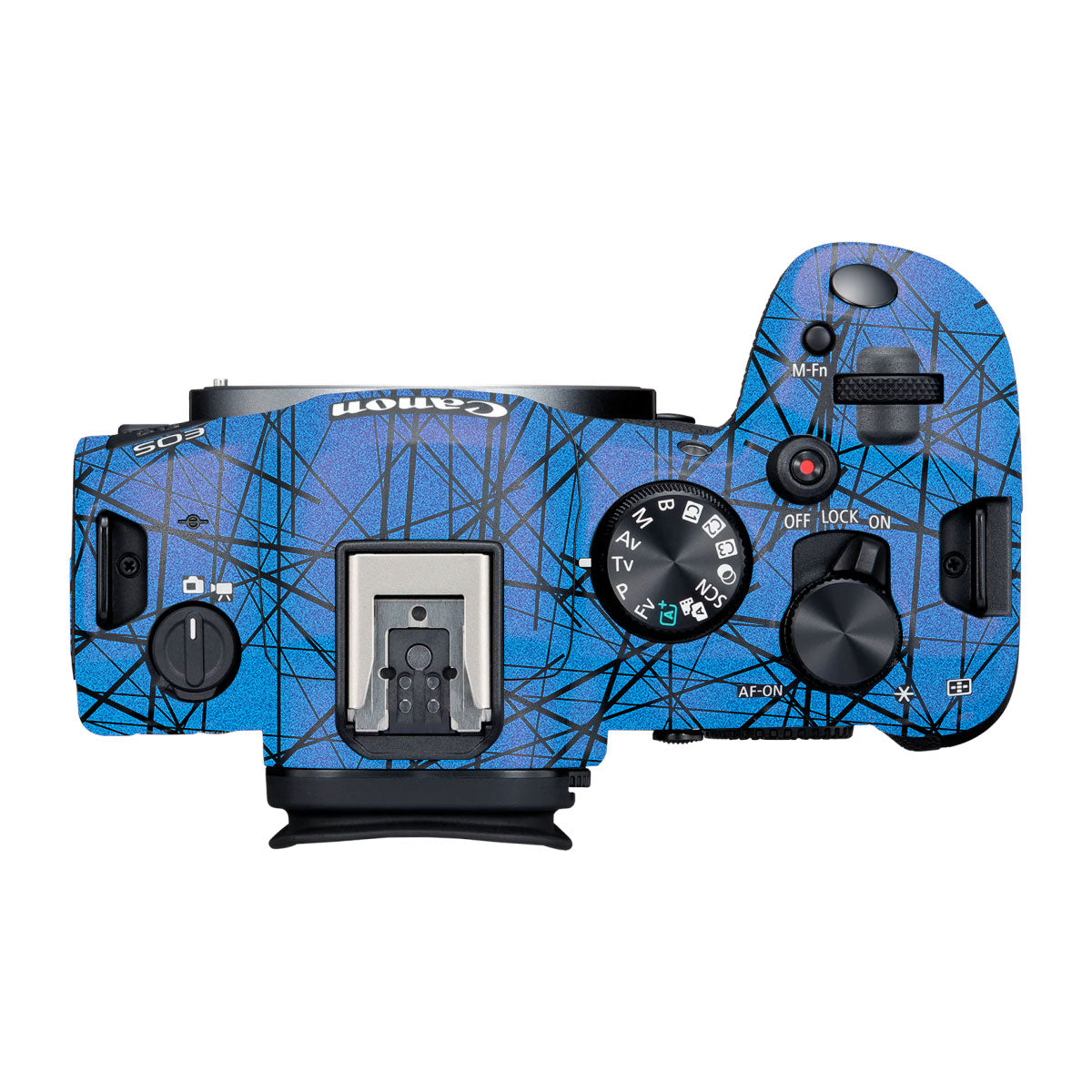 Textured Electric Blue Chaos Canon R6 Mark III Camera Skin