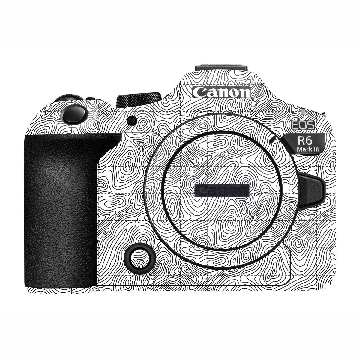 Textured Topo Flow Canon R6 Mark III Camera Skin