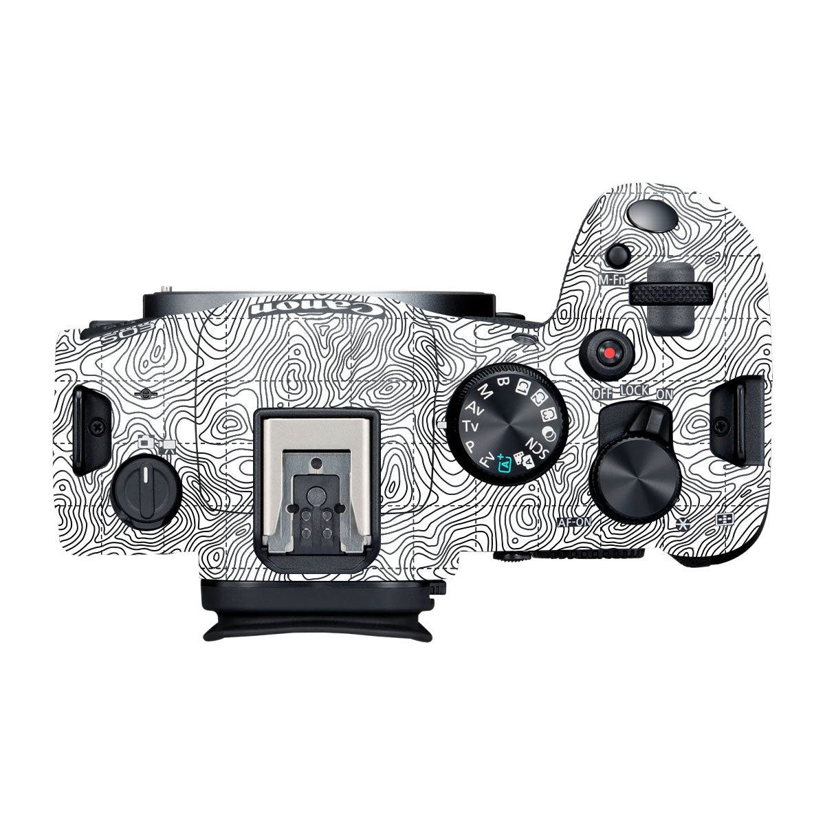 Textured Topo Flow Canon R6 Mark III Camera Skin