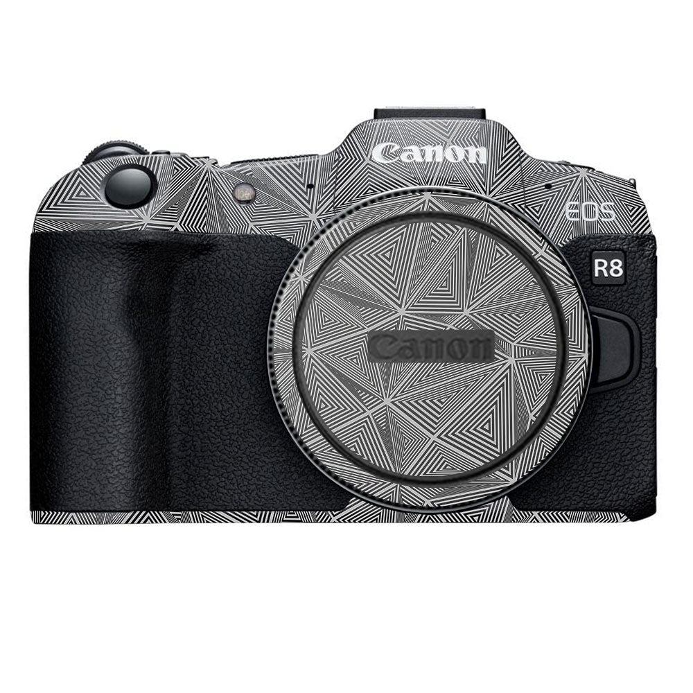 Textured Dark Prism Geometric Canon EOS R8 Camera Skin