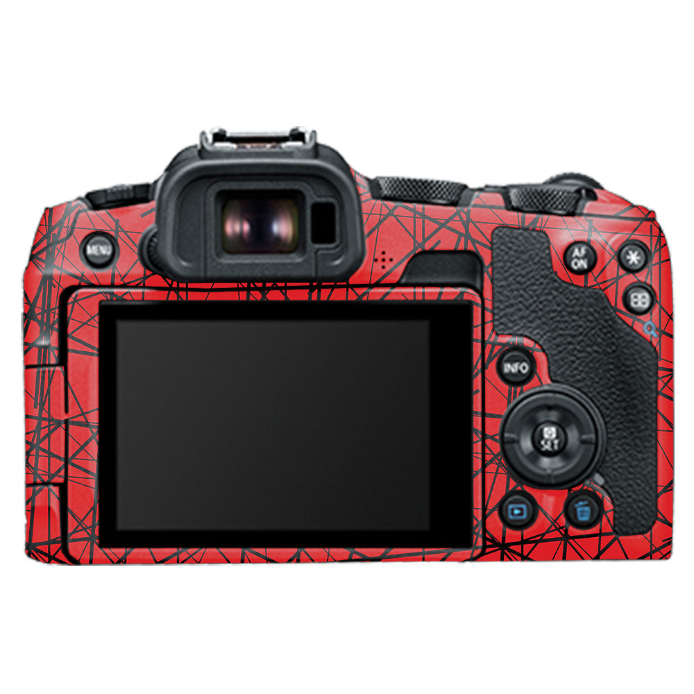 Textured Red Chaos Line Canon EOS R8 Camera Skin