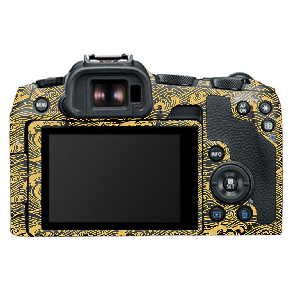 Textured Golden Tide Canon EOS R8 Camera Skin