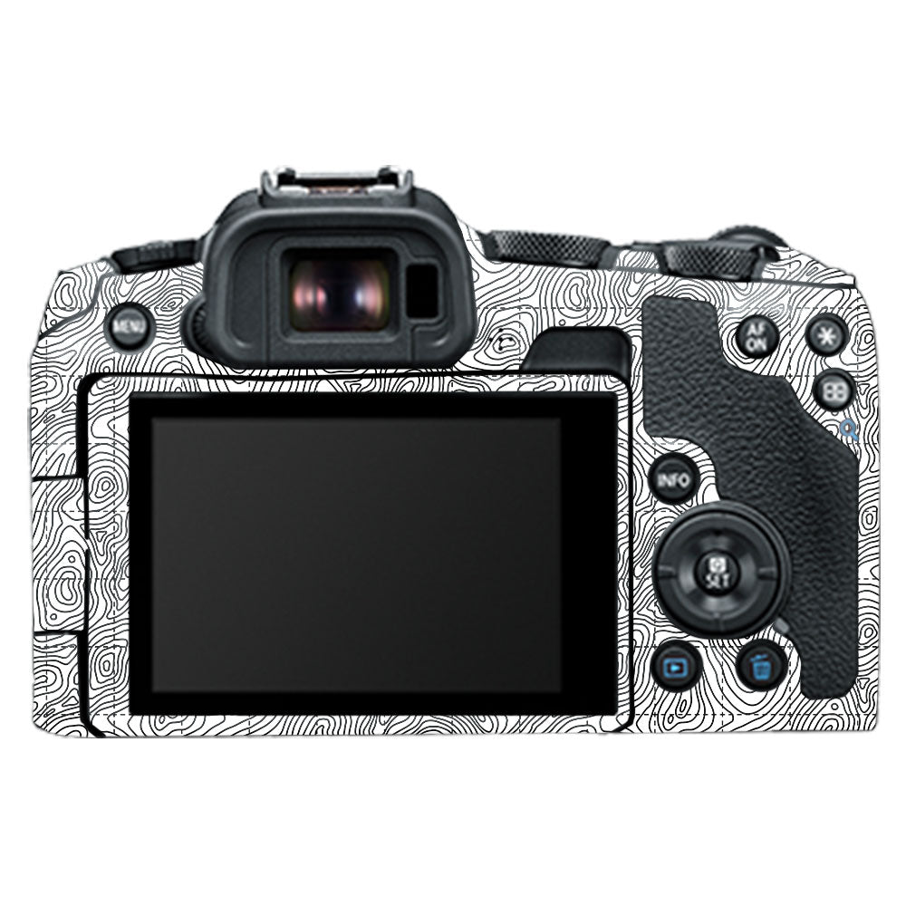 Textured Topo Flow Canon EOS R8 Camera Skin