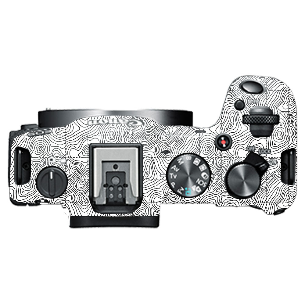 Textured Topo Flow Canon EOS R8 Camera Skin