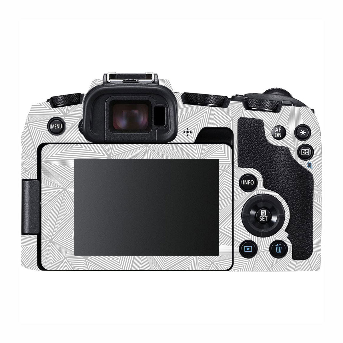 Textured Silver Prism Geometric Canon EOS RP Camera Skin