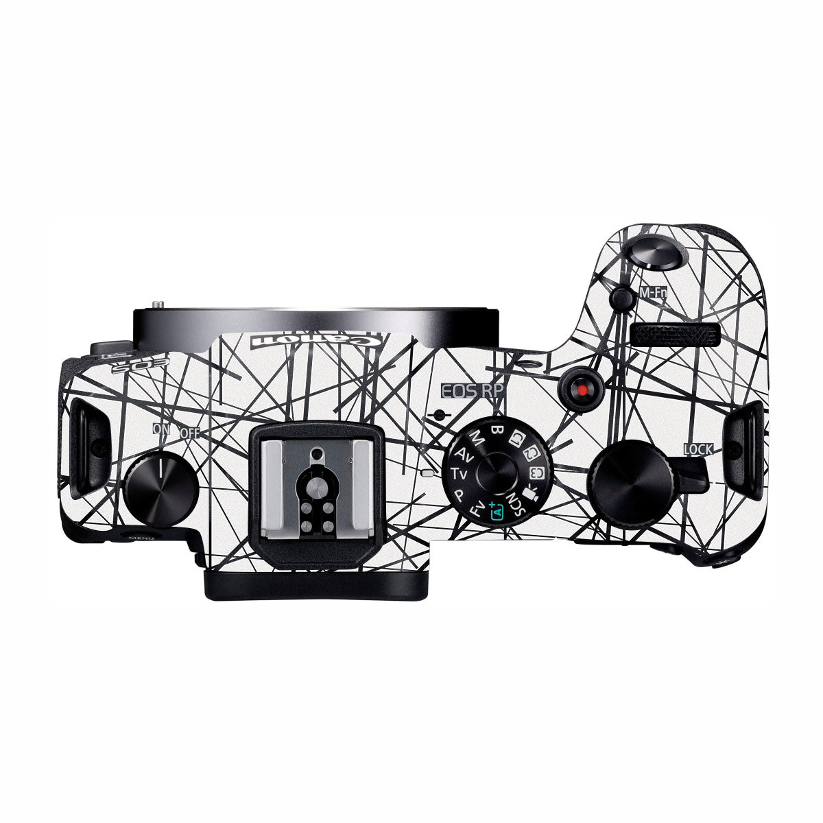 Textured White Chaos Line Canon EOS RP Camera Skin