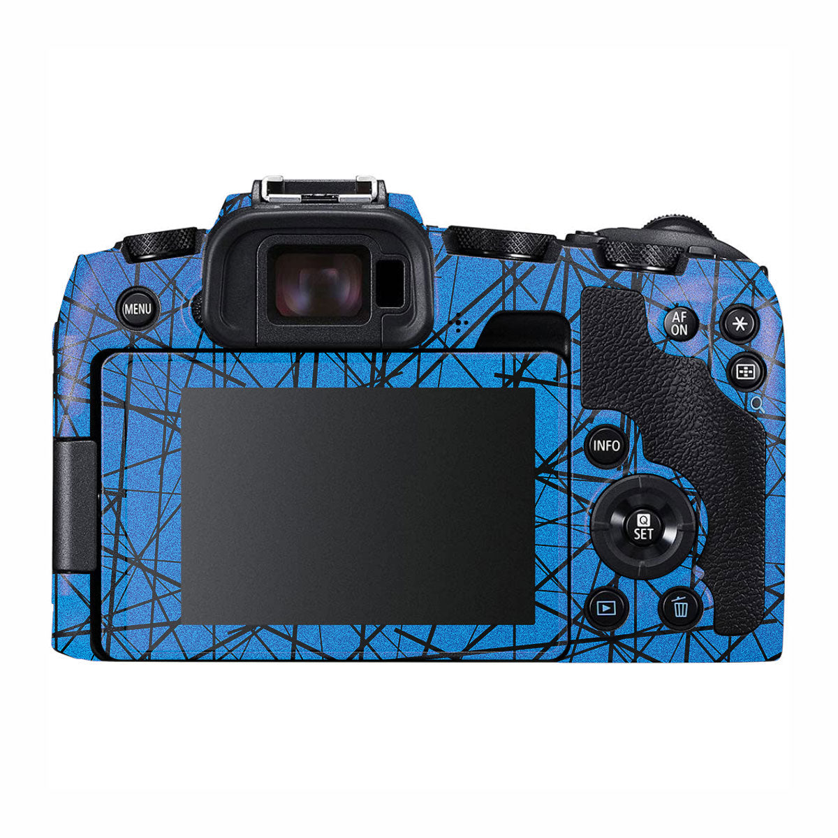 Textured Electric Blue Chaos Canon EOS RP Camera Skin