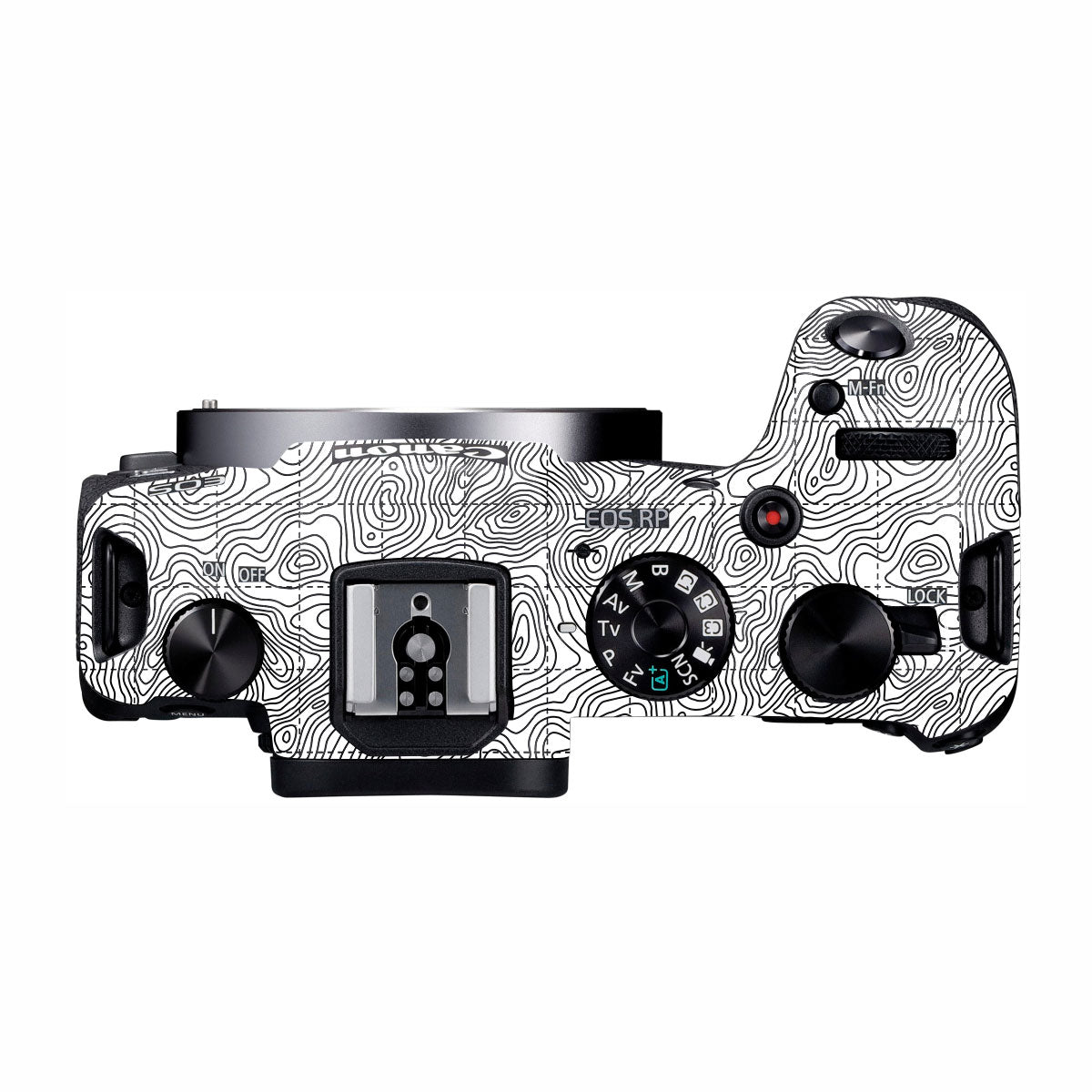 Textured Topo Flow Canon EOS RP Camera Skin