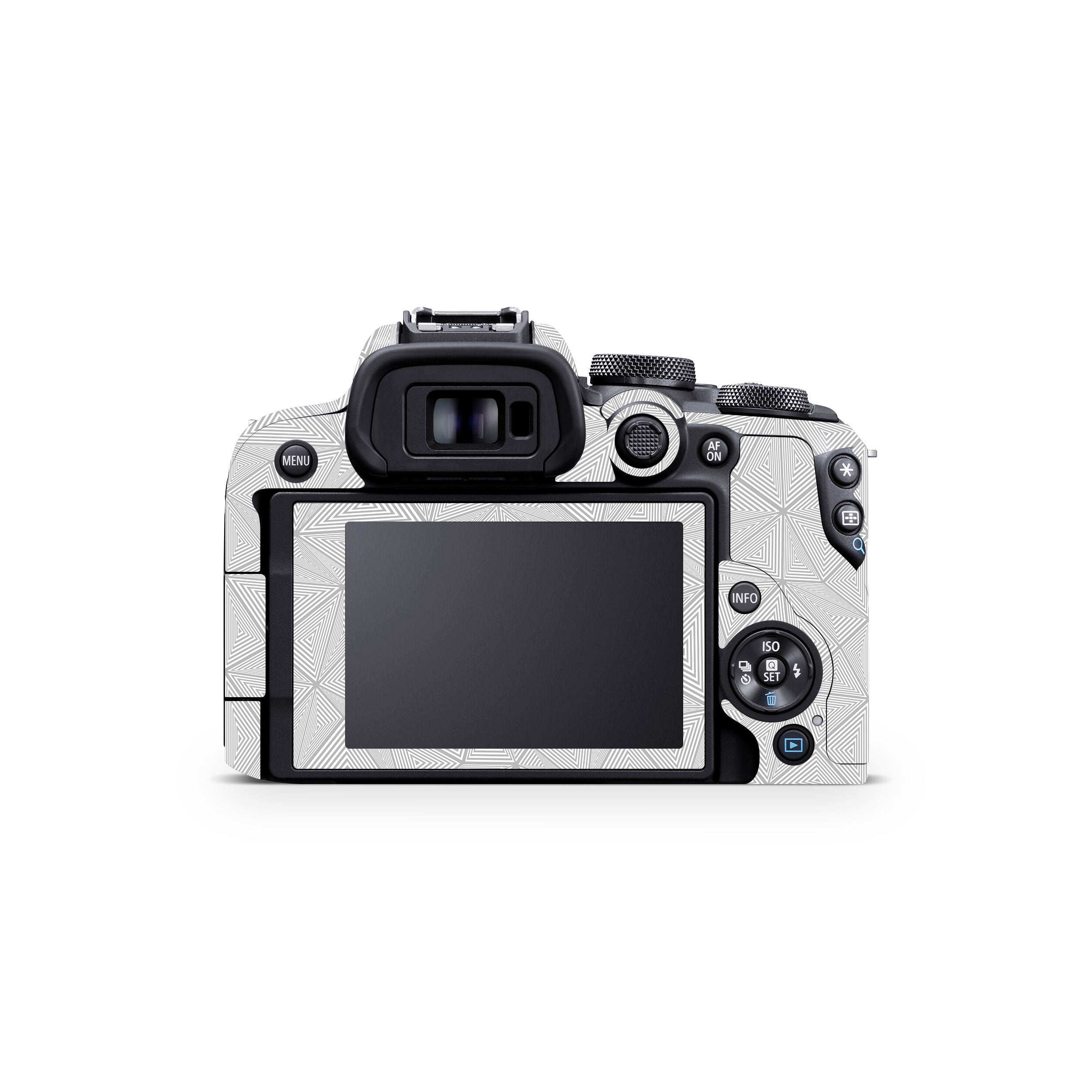 Textured Silver Prism Geometric Canon EOS R10 Camera Skin