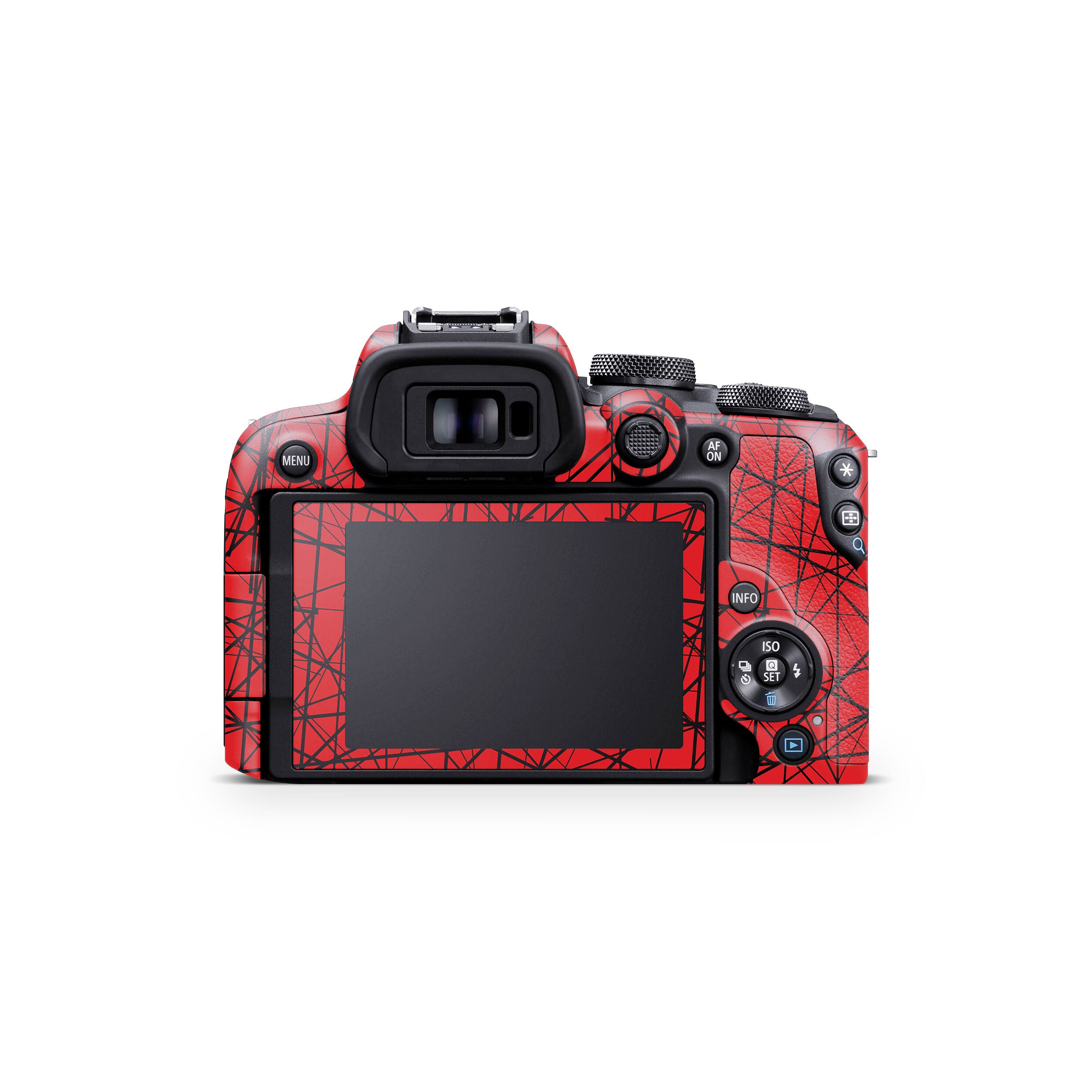 Textured Red Chaos Line Canon EOS R10 Camera Skin
