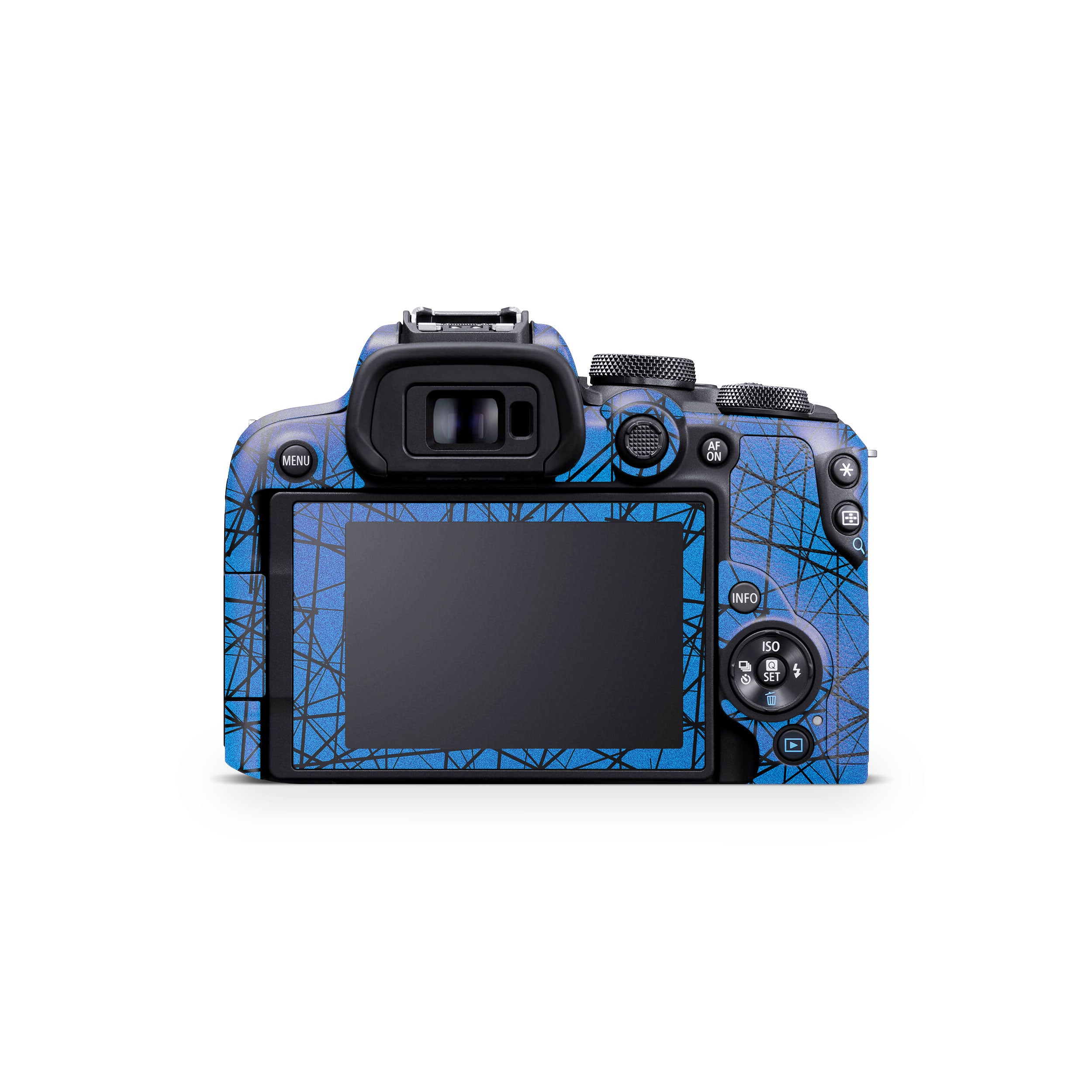 Textured Electric Blue Chaos Canon EOS R10 Camera Skin