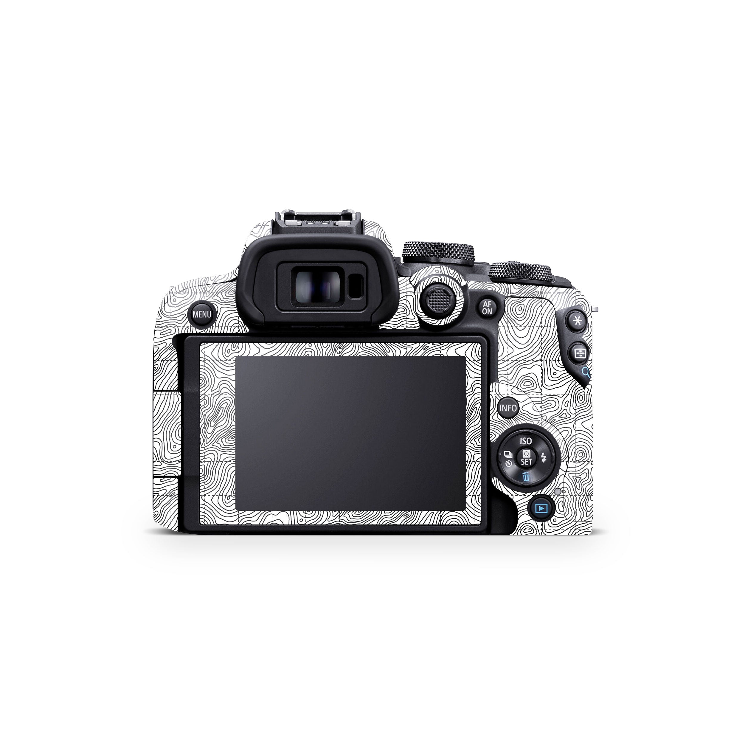 Textured Topo Flow Canon EOS R10 Camera Skin