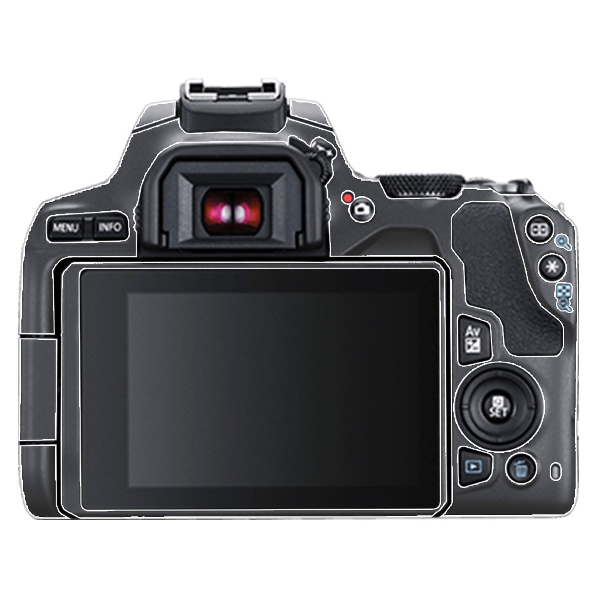 Transparent Canon EOS 200D II Camera Skin