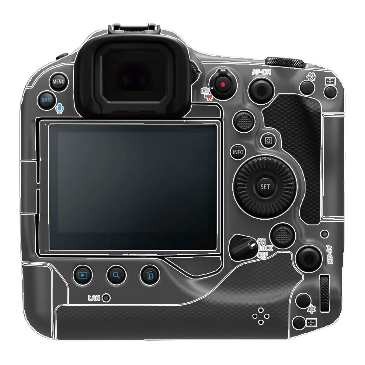 Transparent Canon EOS R3 Camera Skin