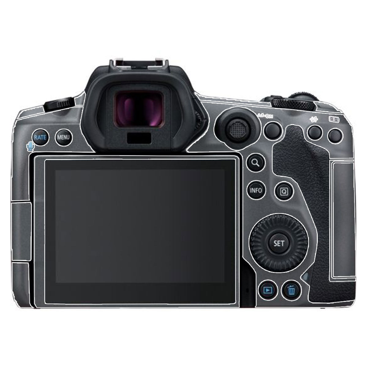 Transparent Canon EOS R5 Camera Skin