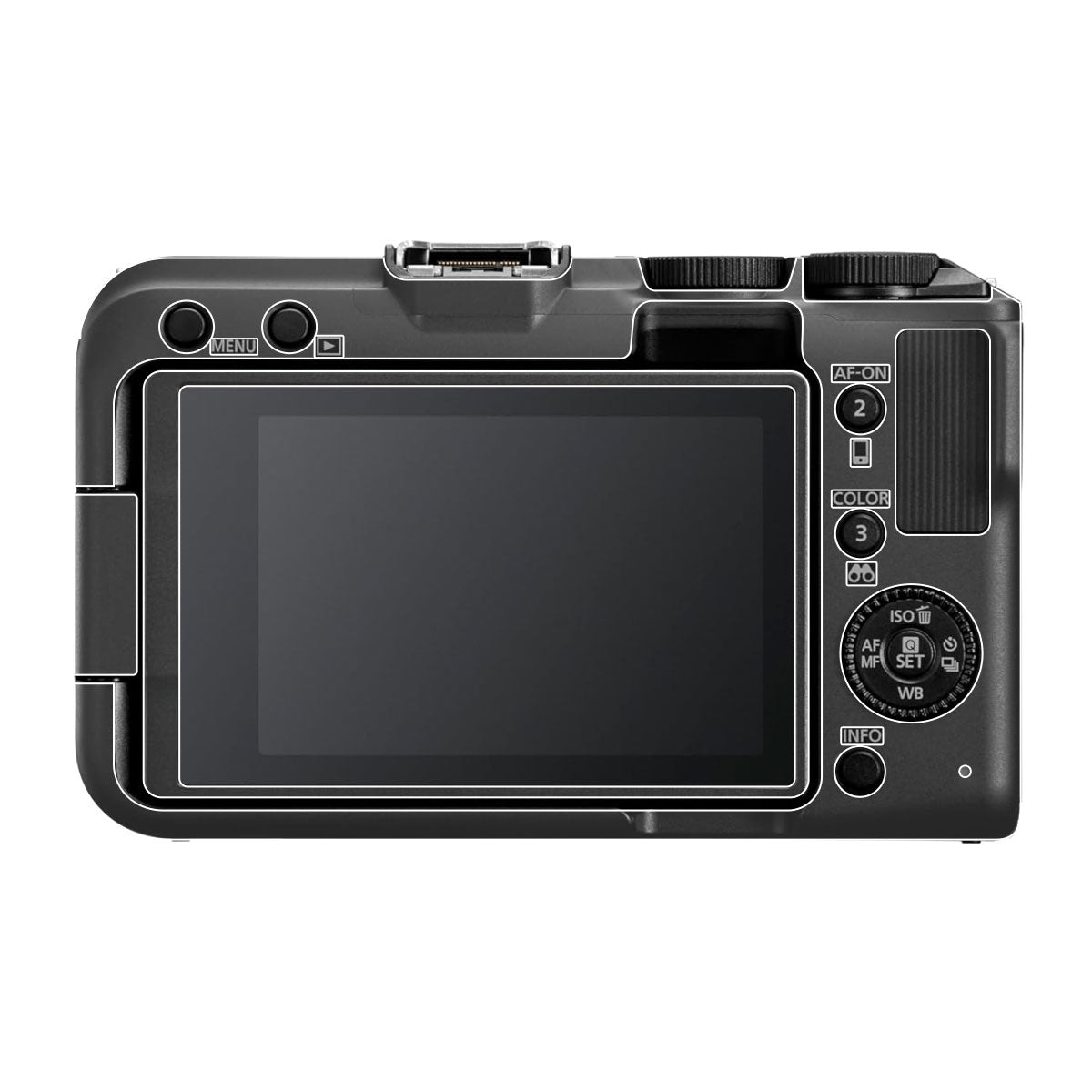 Transparent Canon EOS R50V Camera Skin